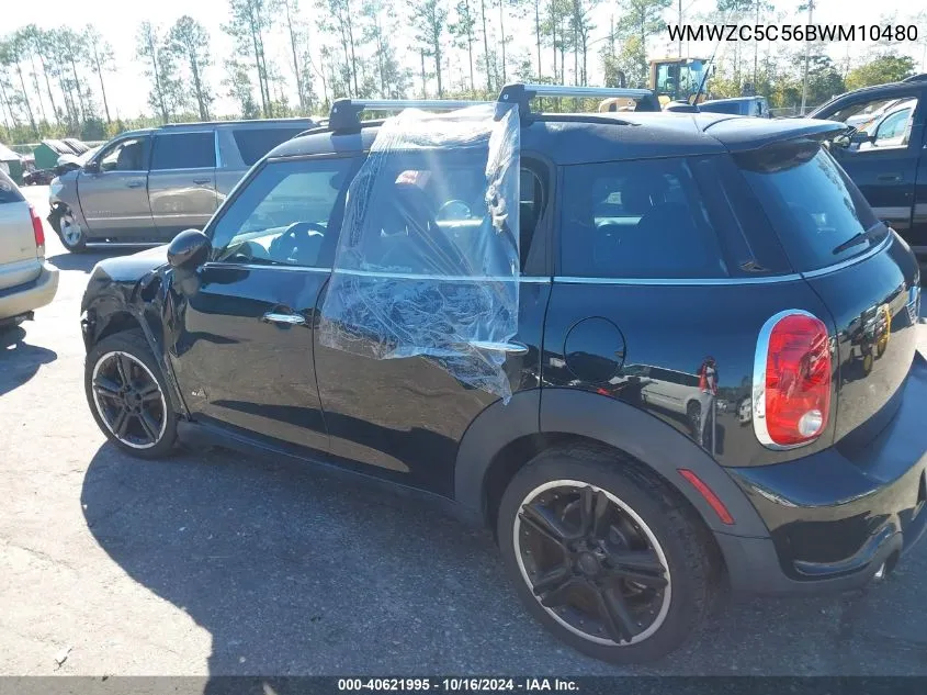 2011 Mini Cooper S Countryman VIN: WMWZC5C56BWM10480 Lot: 40621995