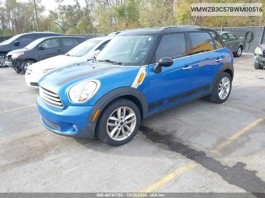 2011 Mini Cooper Countryman VIN: WMWZB3C57BWM00516 Lot: 40741793