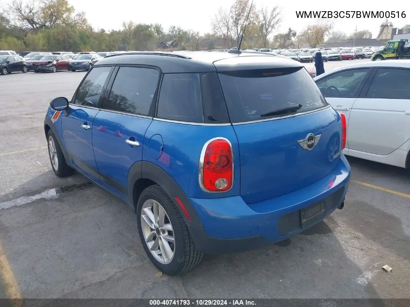 2011 Mini Cooper Countryman VIN: WMWZB3C57BWM00516 Lot: 40741793