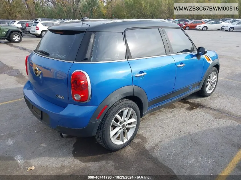 2011 Mini Cooper Countryman VIN: WMWZB3C57BWM00516 Lot: 40741793