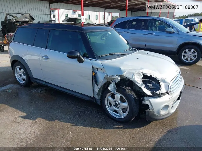 2011 Mini Cooper Clubman VIN: WMWZF3C59BT188367 Lot: 40755351