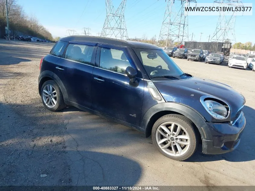 WMWZC5C51BWL53377 2011 Mini Cooper S Countryman