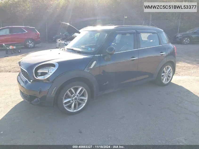 WMWZC5C51BWL53377 2011 Mini Cooper S Countryman