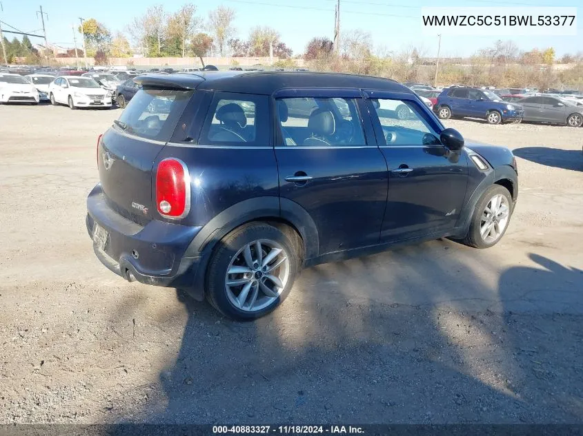 WMWZC5C51BWL53377 2011 Mini Cooper S Countryman