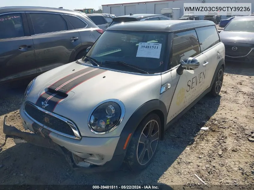 2012 Mini Cooper S Clubman VIN: WMWZG3C59CTY39236 Lot: 39481511