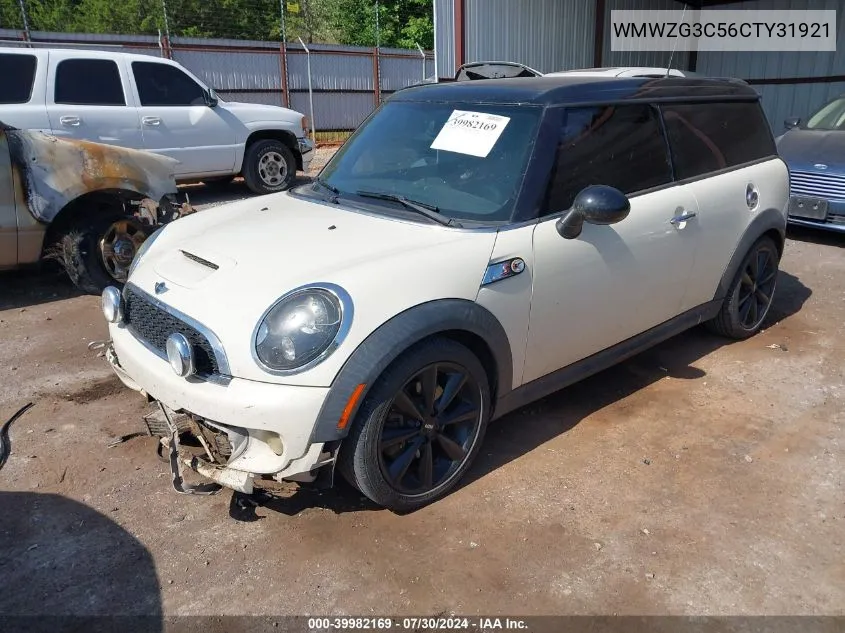 WMWZG3C56CTY31921 2012 Mini Cooper S Clubman