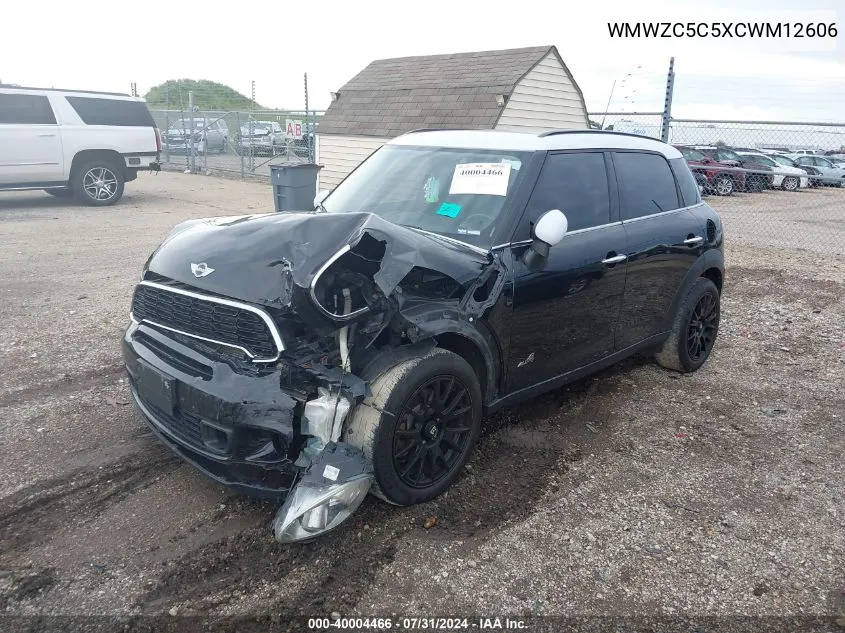 2012 Mini Cooper S Countryman VIN: WMWZC5C5XCWM12606 Lot: 40004466