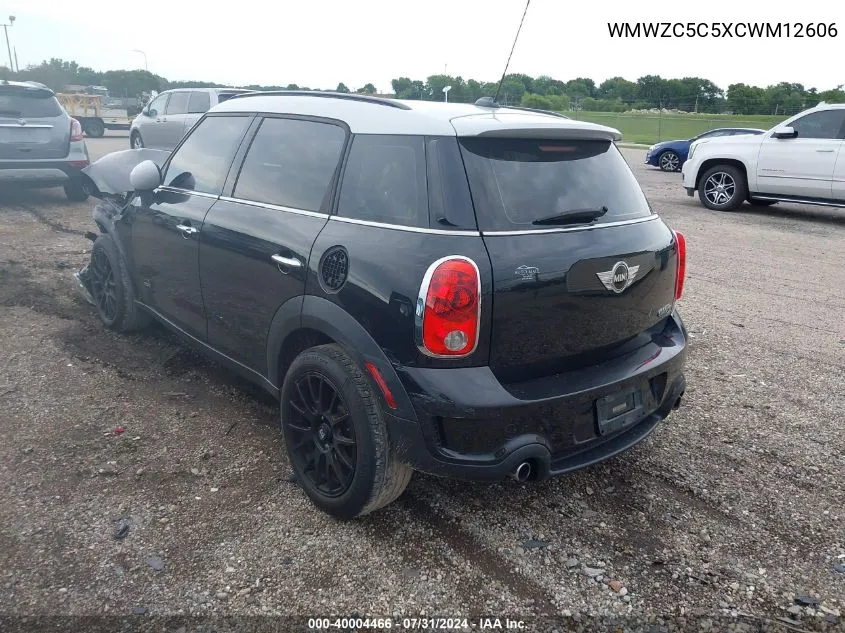 WMWZC5C5XCWM12606 2012 Mini Cooper S Countryman