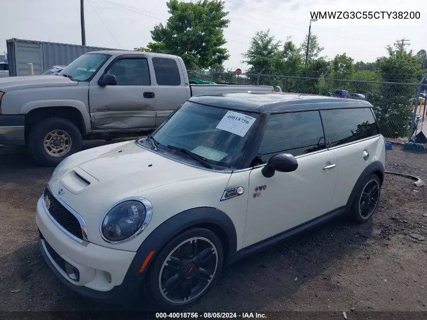 WMWZG3C55CTY38200 2012 Mini Cooper S Clubman