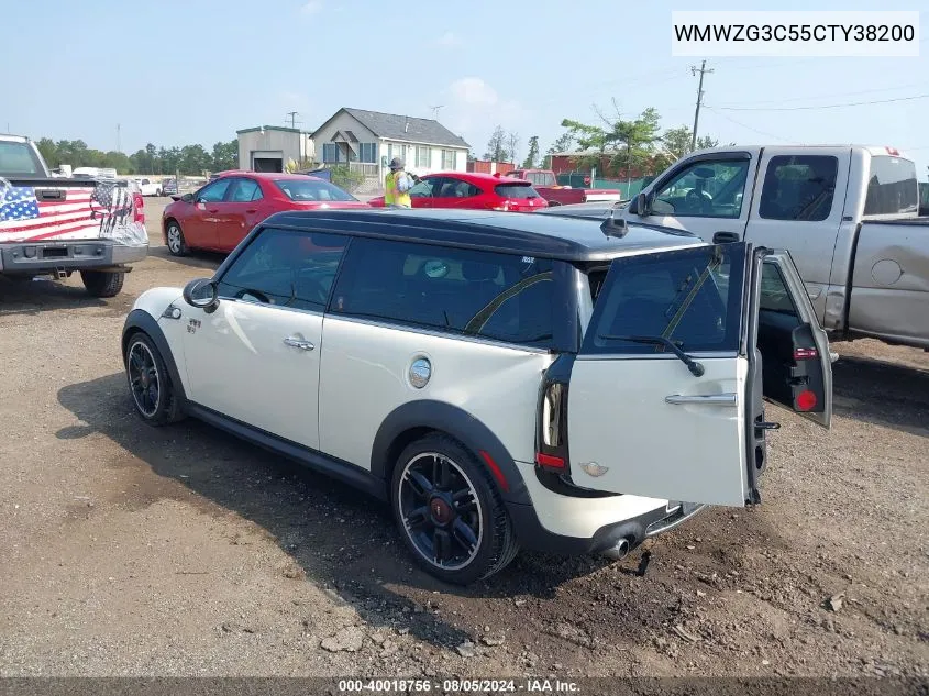 WMWZG3C55CTY38200 2012 Mini Cooper S Clubman