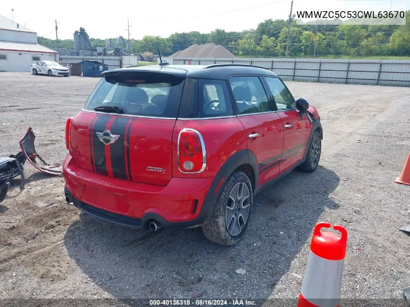 WMWZC5C53CWL63670 2012 Mini Cooper S Countryman