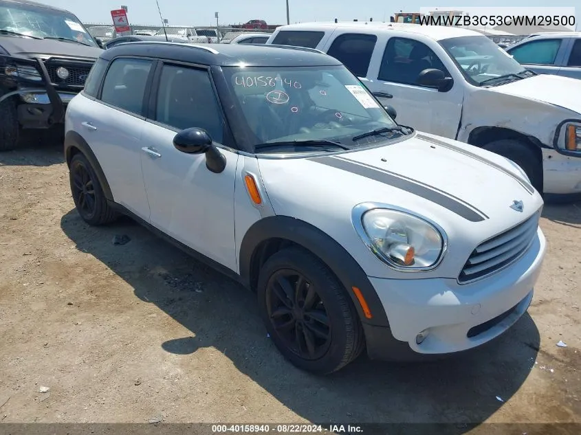 2012 Mini Cooper Countryman VIN: WMWZB3C53CWM29500 Lot: 40158940