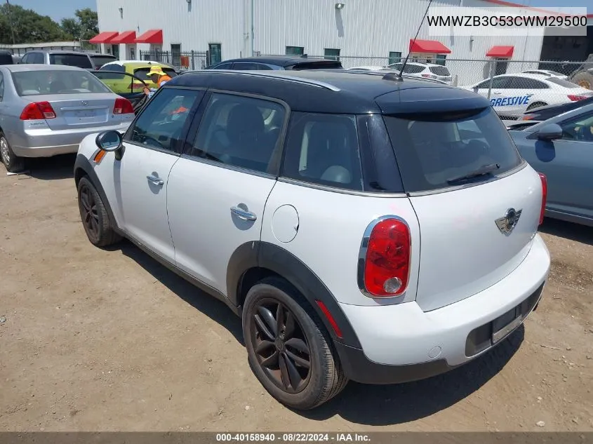 2012 Mini Cooper Countryman VIN: WMWZB3C53CWM29500 Lot: 40158940