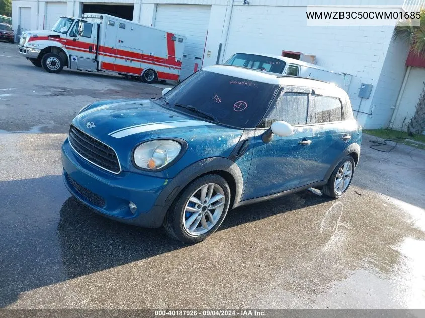 2012 Mini Cooper Countryman VIN: WMWZB3C50CWM01685 Lot: 40187926