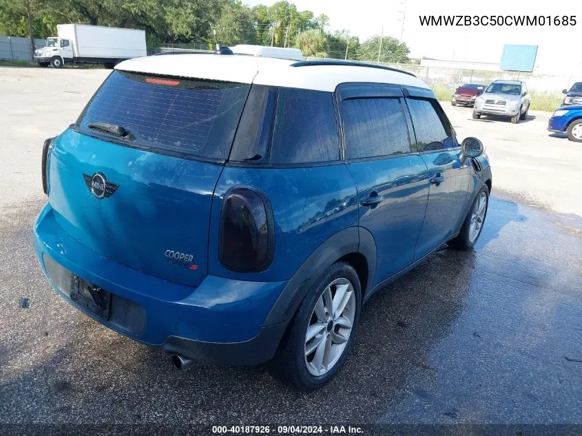 2012 Mini Cooper Countryman VIN: WMWZB3C50CWM01685 Lot: 40187926