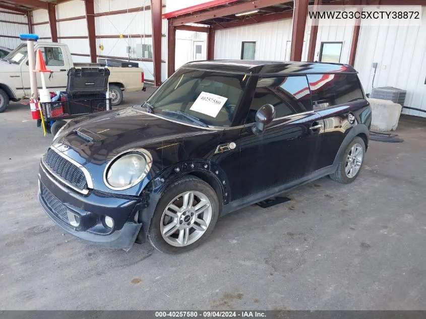 2012 Mini Cooper S Clubman VIN: WMWZG3C5XCTY38872 Lot: 40257580