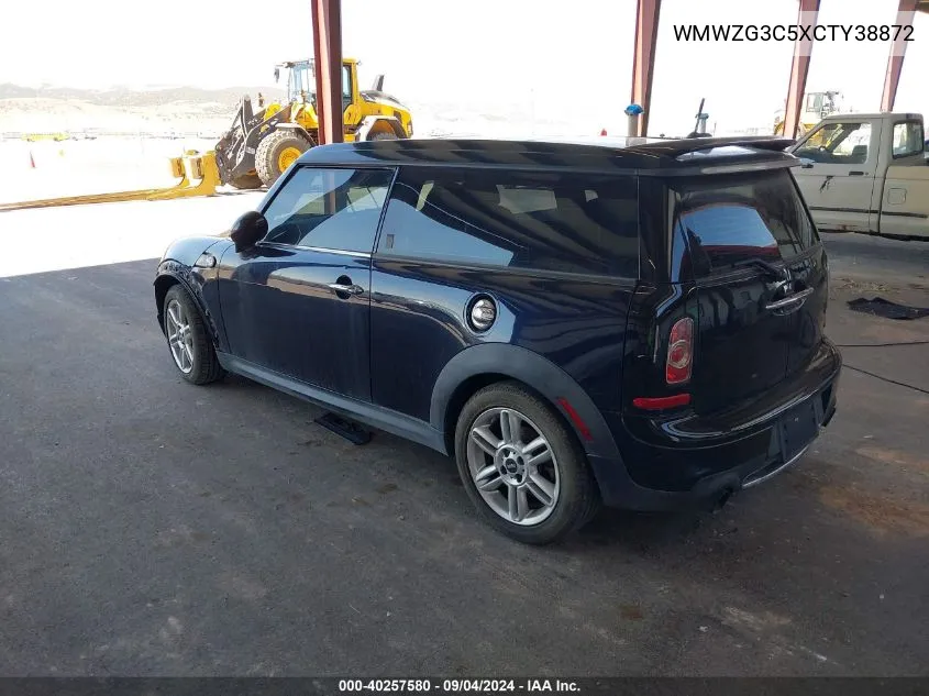 WMWZG3C5XCTY38872 2012 Mini Cooper S Clubman