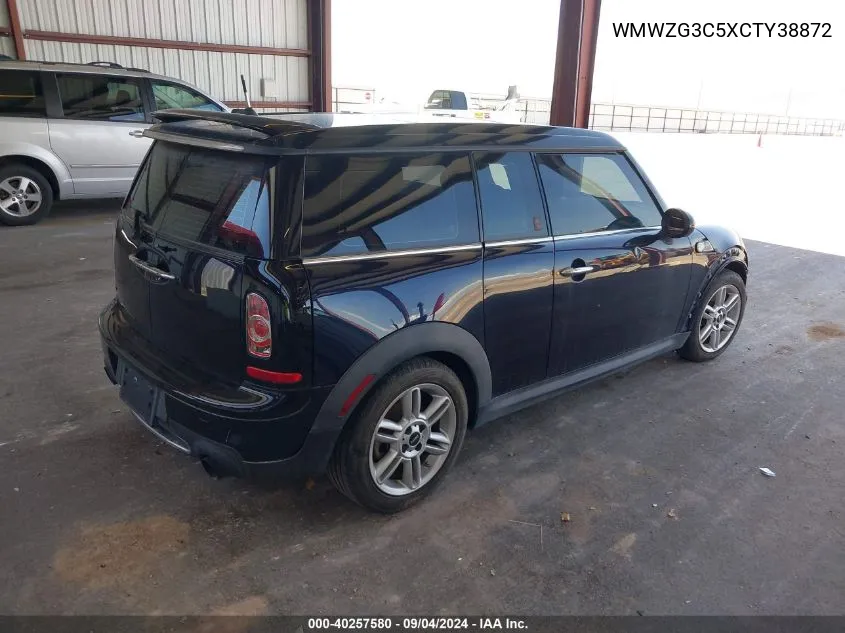 2012 Mini Cooper S Clubman VIN: WMWZG3C5XCTY38872 Lot: 40257580