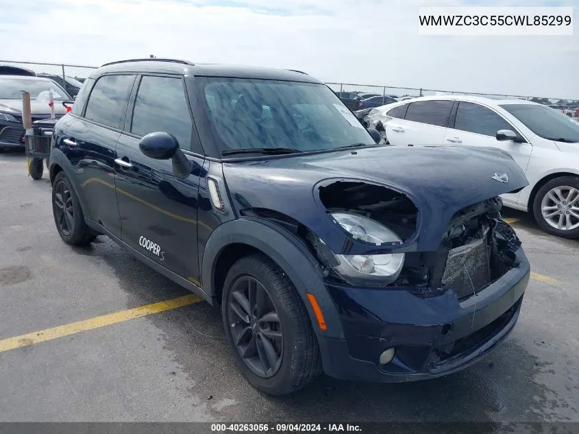 2012 Mini Cooper Countryman S VIN: WMWZC3C55CWL85299 Lot: 40263056