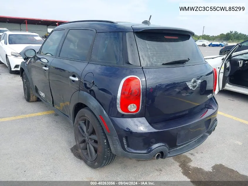 2012 Mini Cooper Countryman S VIN: WMWZC3C55CWL85299 Lot: 40263056