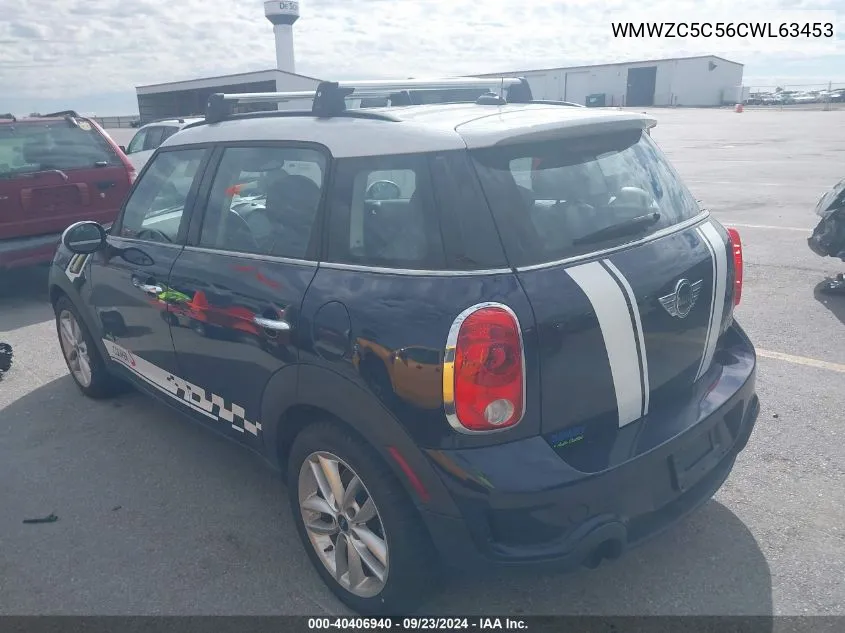 2012 Mini Cooper S Countryman S Countryman VIN: WMWZC5C56CWL63453 Lot: 40406940