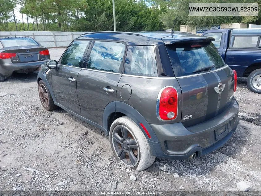 2012 Mini Cooper Countryman S VIN: WMWZC3C59CWL82809 Lot: 40430443