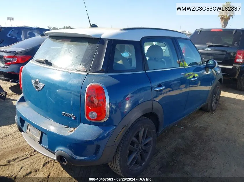 2012 Mini Cooper Countryman S VIN: WMWZC3C53CWL82837 Lot: 40457563