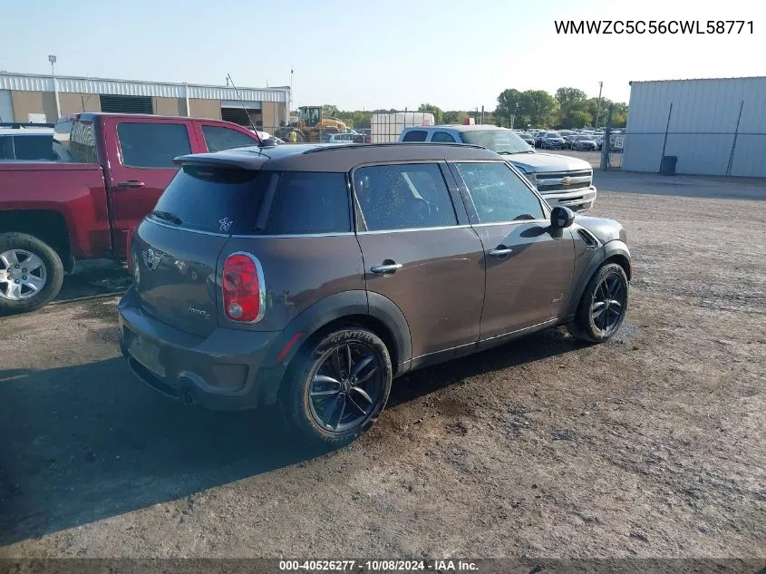 2012 Mini Cooper S Countryman VIN: WMWZC5C56CWL58771 Lot: 40526277