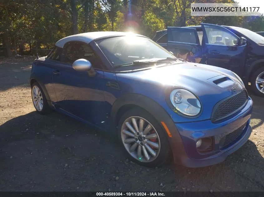 2012 Mini John Cooper Works VIN: WMWSX5C56CT141177 Lot: 40589304