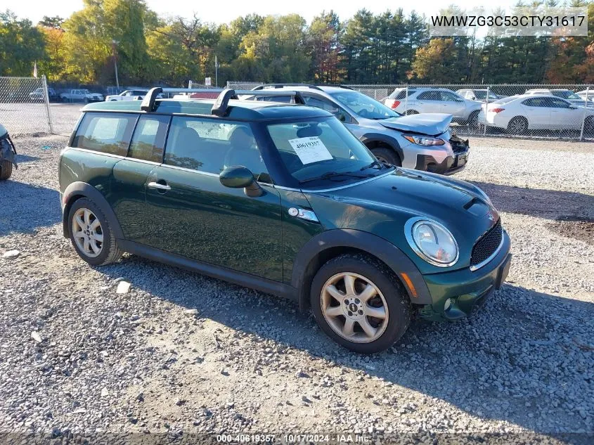 2012 Mini Cooper S Clubman VIN: WMWZG3C53CTY31617 Lot: 40619357