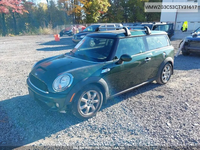 2012 Mini Cooper S Clubman VIN: WMWZG3C53CTY31617 Lot: 40619357