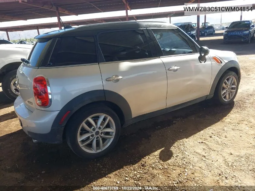 2012 Mini Cooper Countryman VIN: WMWZB3C51CWM04854 Lot: 40673769