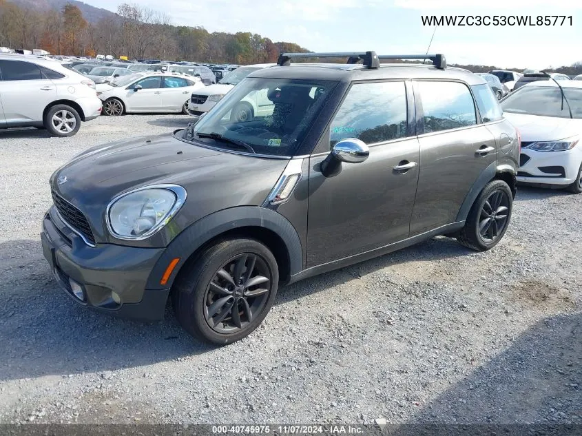 2012 Mini Cooper Countryman S VIN: WMWZC3C53CWL85771 Lot: 40745975