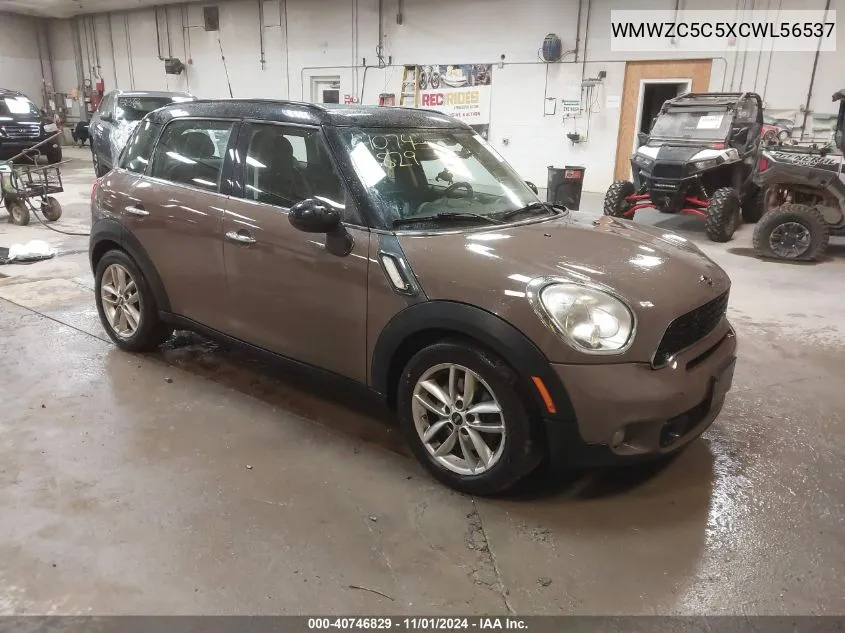 2012 Mini Cooper S Countryman VIN: WMWZC5C5XCWL56537 Lot: 40746829