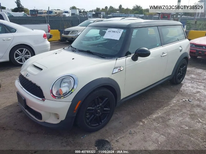 2012 Mini Cooper S Clubman VIN: WMWZG3C58CTY38529 Lot: 40788323