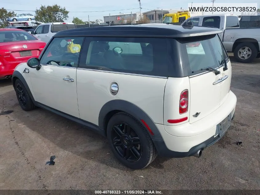 2012 Mini Cooper S Clubman VIN: WMWZG3C58CTY38529 Lot: 40788323