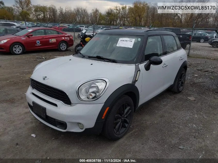 2012 Mini Cooper S Countryman VIN: WMWZC3C5XCWL85170 Lot: 40838758