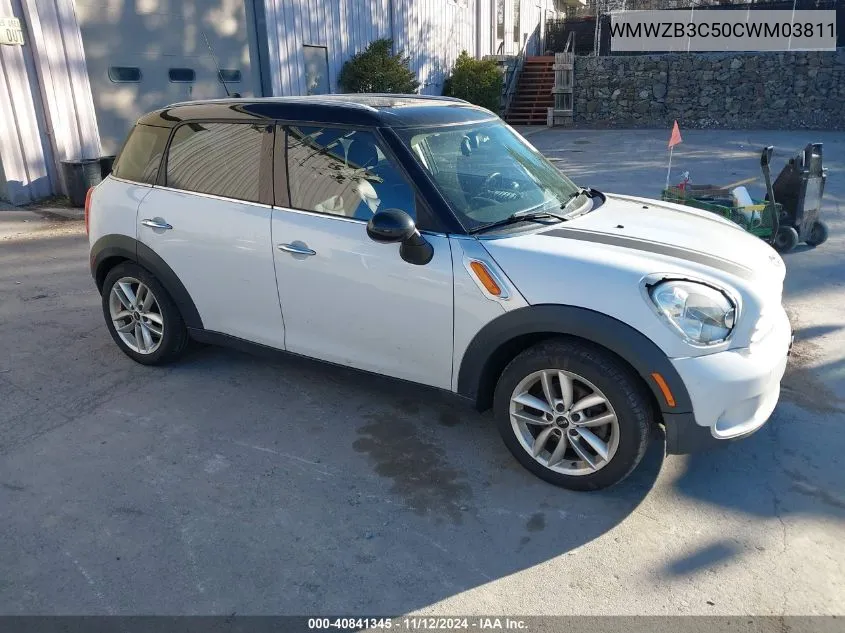 2012 Mini Cooper Countryman VIN: WMWZB3C50CWM03811 Lot: 40841345