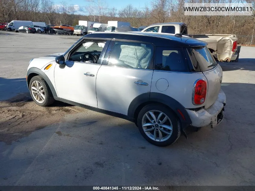 2012 Mini Cooper Countryman VIN: WMWZB3C50CWM03811 Lot: 40841345