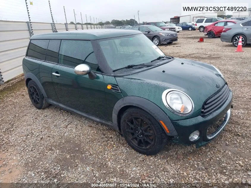 2012 Mini Cooper Clubman VIN: WMWZF3C53CT489220 Lot: 40851507