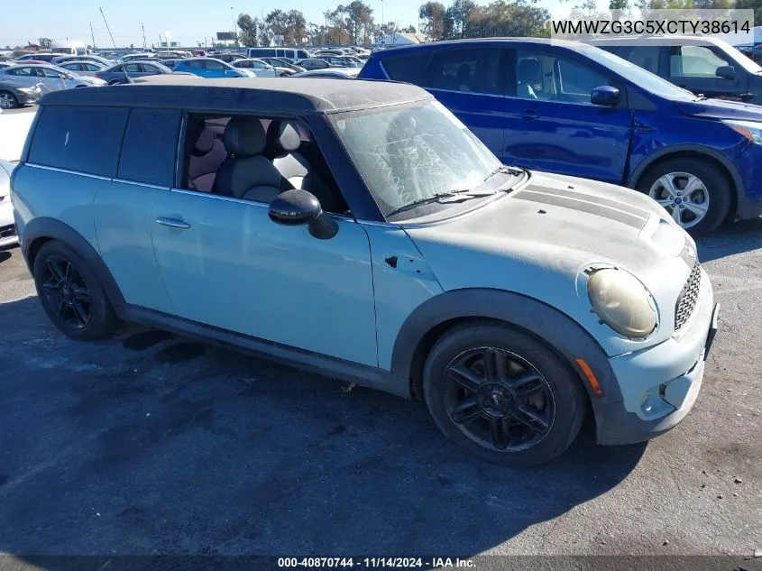 2012 Mini Cooper S Clubman VIN: WMWZG3C5XCTY38614 Lot: 40870744