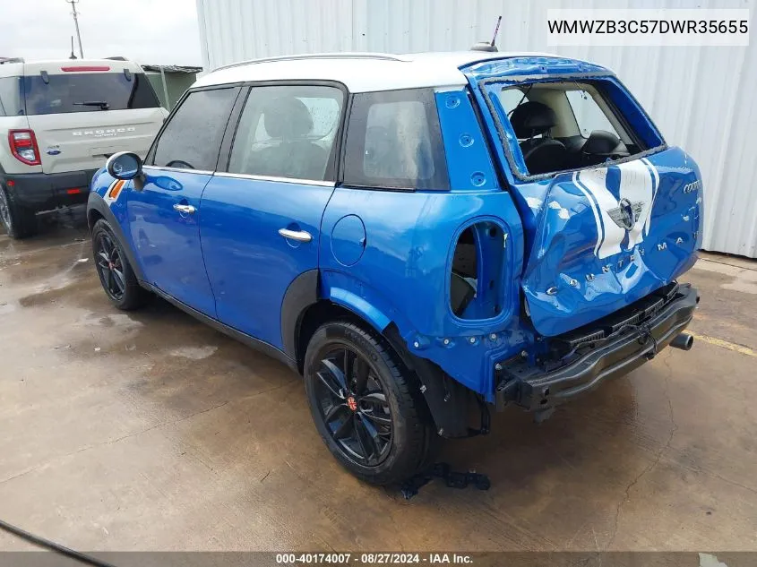 2013 Mini Countryman Cooper VIN: WMWZB3C57DWR35655 Lot: 40174007