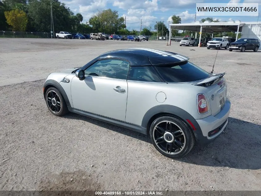 2013 Mini Cooper Coupe S VIN: WMWSX3C50DT4666 Lot: 40489168