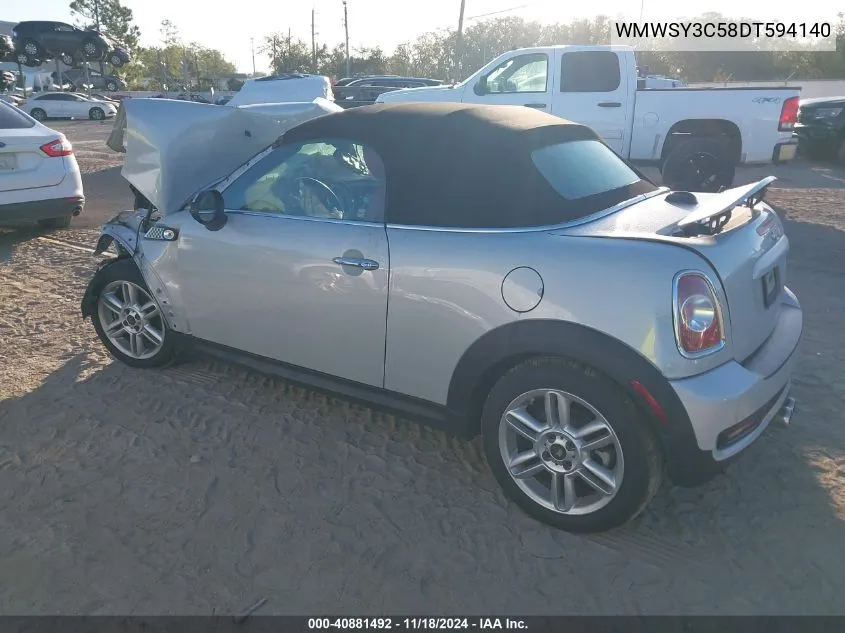 WMWSY3C58DT594140 2013 Mini Cooper Roadster Cooper S