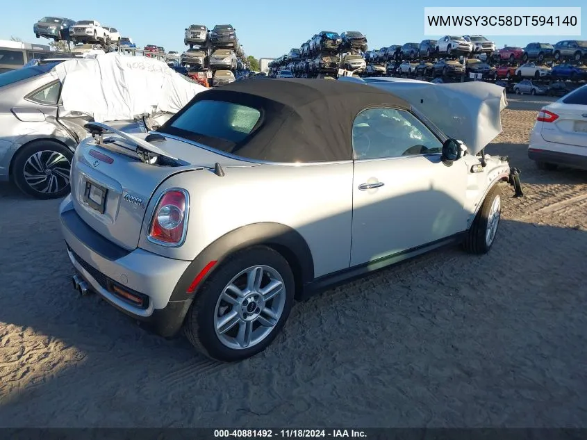 WMWSY3C58DT594140 2013 Mini Cooper Roadster Cooper S