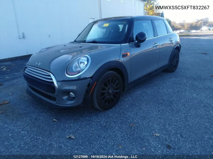 2015 Mini Cooper Hardtop 5 Door VIN: WMWXS5C5XFT832267 Lot: 12127699