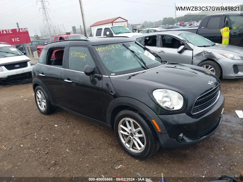 2016 Mini Countryman Cooper VIN: WMWZB3C57GWR49821 Lot: 40005665