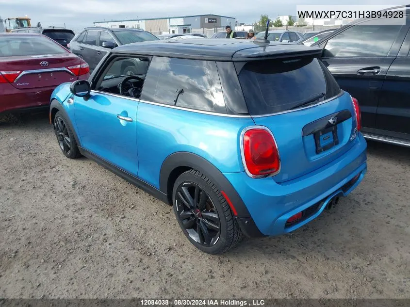 2017 Mini Cooper Hardtop VIN: WMWXP7C31H3B94928 Lot: 12084038