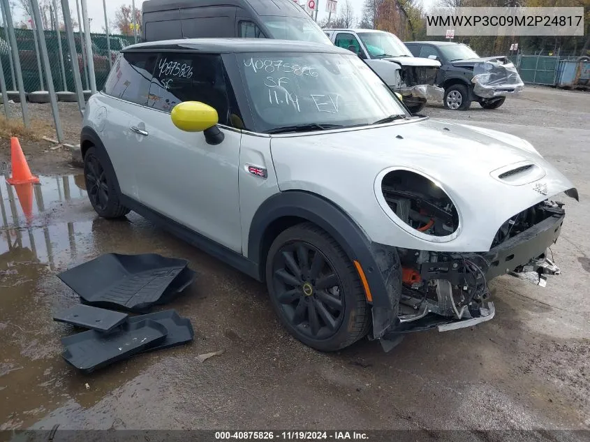 2021 Mini Se Hardtop Cooper VIN: WMWXP3C09M2P24817 Lot: 40875826