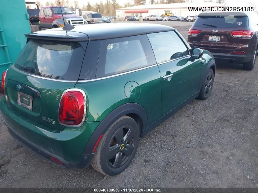 2022 Mini Se Hardtop Cooper VIN: WMW13DJ03N2R54185 Lot: 40700539